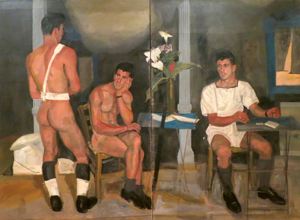 Yannis-Tsarouchis-Sailor-Reading-1980-Oil-on-Canvas-07